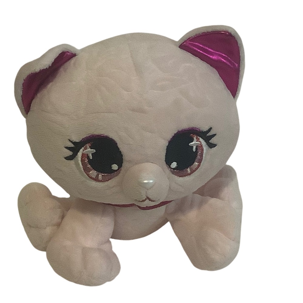 Gund P.Lushes Pets April Fiore Pink Cat Plush Stuffed Animal T84500 6.5"